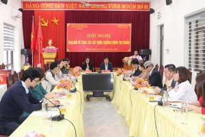 Vụ trưởng Vụ các trường chính trị, Học viện Chính trị quốc gia Hồ Chí Minh làm việc với Trường Chính trị tỉnh Bắc Giang về thực hiện các tiêu chí trường chính trị chuẩn