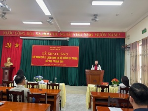 KHAI GIẢNG LỚP TRUNG CẤP LÝ LUẬN CHÍNH TRỊ (HỆ KHÔNG TẬP TRUNG) LỚP THỨ TƯ NĂM 2024