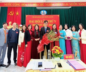 ĐẠI HỘI CHI BỘ KHOA XÂY DỰNG ĐẢNG LẦN THỨ V, NHIỆM KỲ 2025-2027 THÀNH CÔNG TỐT ĐẸP