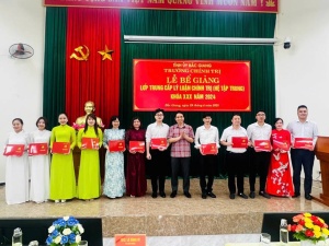 Bế giảng Lớp Trung cấp lý luận chính trị (hệ tập trung) Khóa XXX năm 2024
