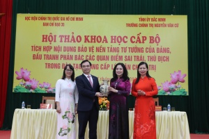 Hội thảo khoa học: Tích hợp nội dung bảo vệ nền tảng tư tưởng của Đảng trong đào tạo Trung cấp lý luận chính trị