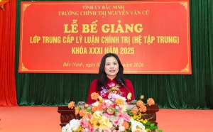 Bế giảng Lớp Trung cấp Lý luận chính trị hệ tập trung khóa XXXI năm 2025