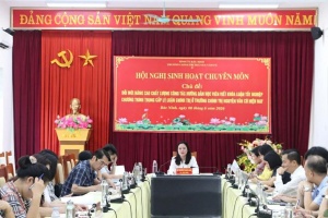 SINH HOẠT CHUYÊN MÔN VỀ ĐỔI MỚI, NÂNG CAO CHẤT LƯỢNG CÔNG TÁC HƯỚNG DẪN HỌC VIÊN VIẾT KHÓA LUẬN TỐT NGHIỆP Ở TRƯỜNG CHÍNH TRỊ NGUYỄN VĂN CỪ