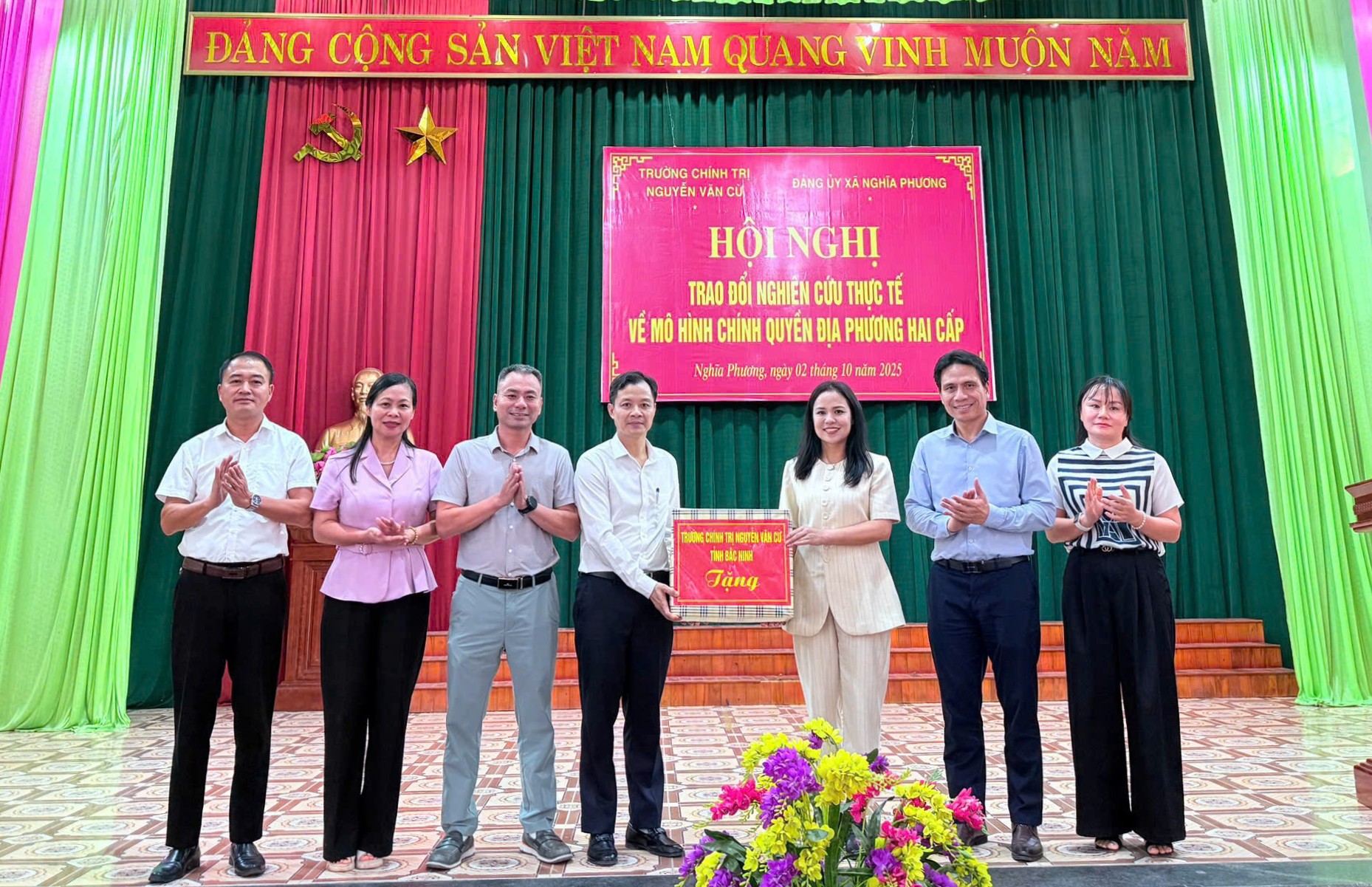 Trường Chính trị Nguyễn Văn Cừ tỉnh Bắc Ninh nghiên cứu về mô hình chính quyền địa phương hai cấp tại xã Nghĩa Phương